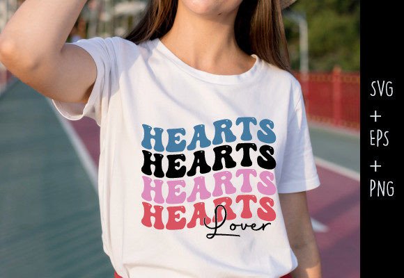Hearts Lover Indoor Game Typo Retro SVG: Graphics for Crafts