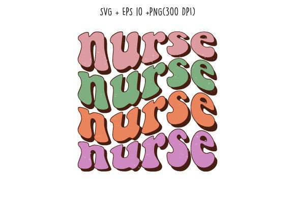 Nurse Retro Sublimation Svg: Graphics for Crafts