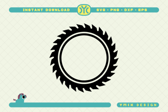 Saw Blade Monogram SVG: Graphics & Crafts Asset Review