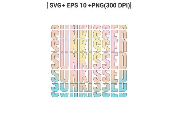 Sunkissed Retro Sublimation Summer Svg: Graphics for Crafts