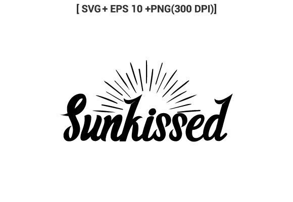 Sunkissed Summer SVG Design for T-Shirt Graphics & Crafts