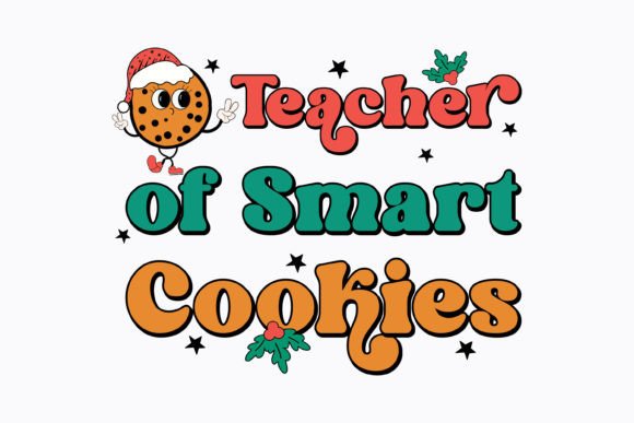 Teacher of Smart Christmas Retro Svg for Crafts Graphics